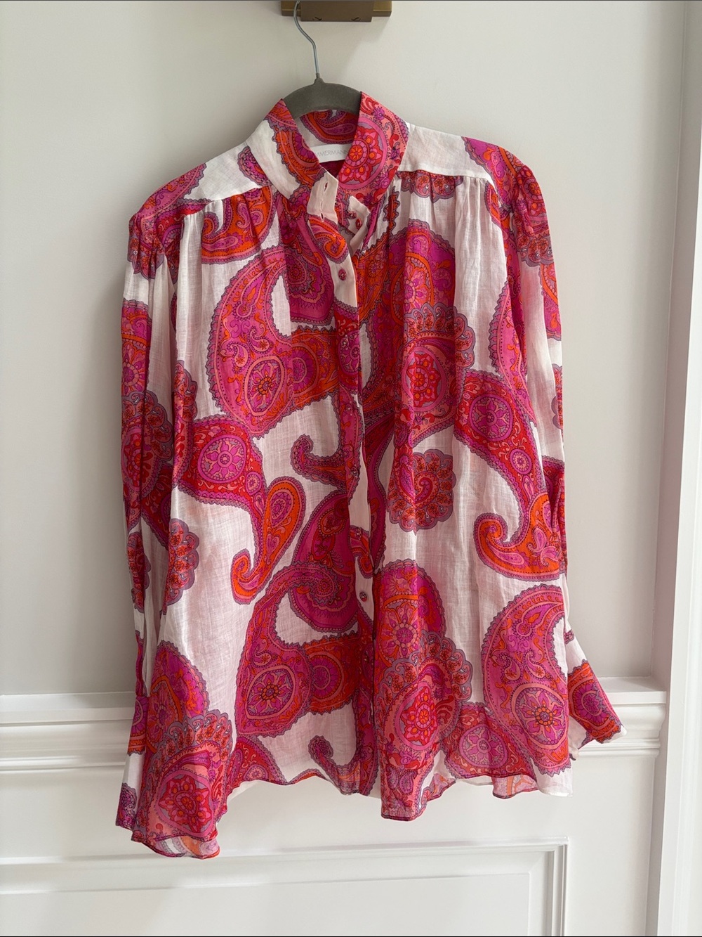 Zimmerman Linen Blouse SZ 0/xs - Picture 3 of 5